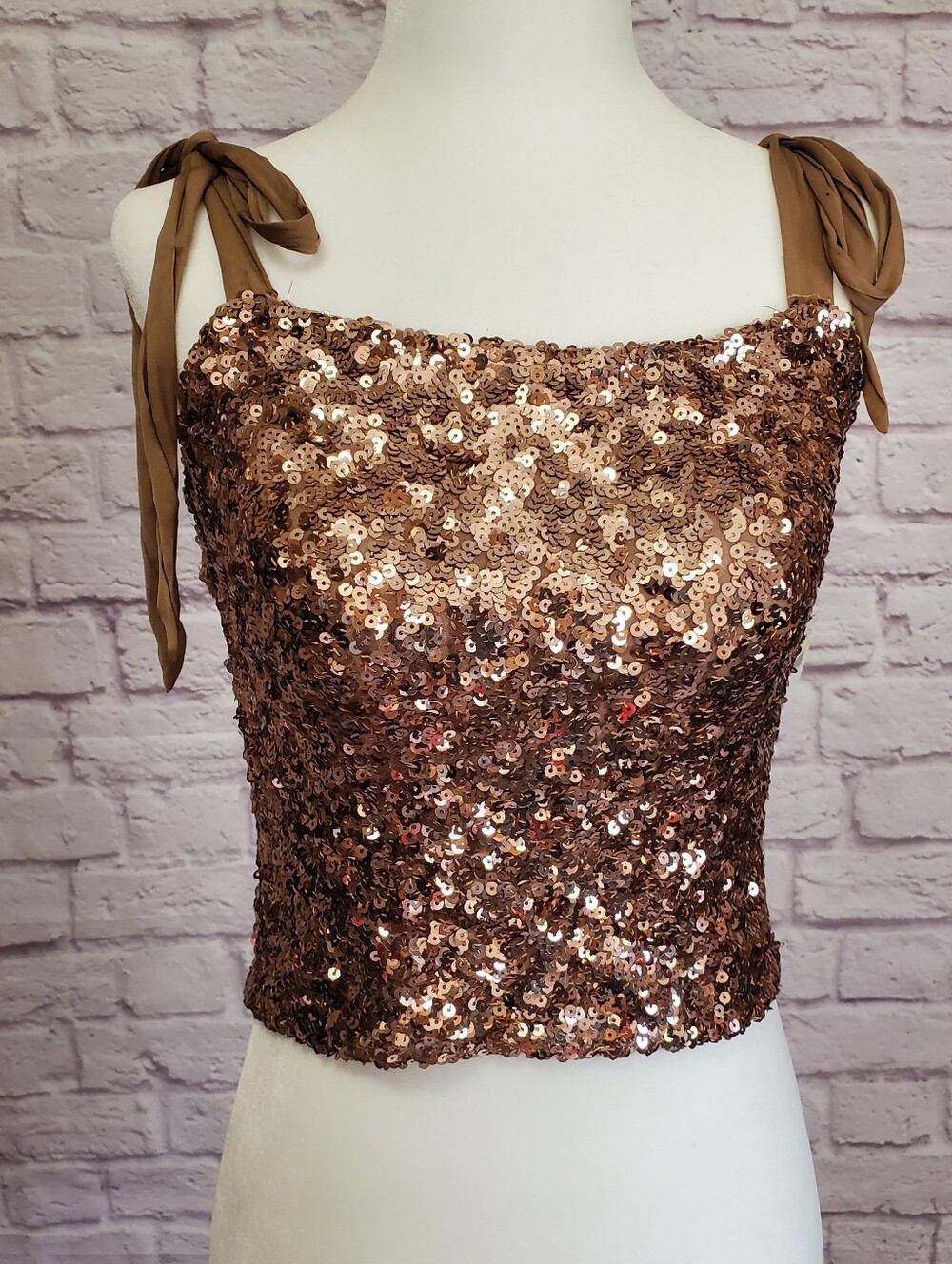 Free People sequined Top NWT size medium